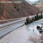 La A-44, cerca del punto que todavía permanece cortado. / Dirección General de Tráfico. 