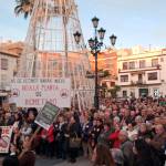 Concentración en Torredonjimeno contra la planta de biogás.
