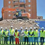 Imagen de archivo de la visita de las autoridades al comienzo de los trabajos de remodelación en julio de 2024.