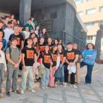 Foto de familia de participantes en la XIV Olimpiada de Geología de Jaén. / Universidad de Jaén.