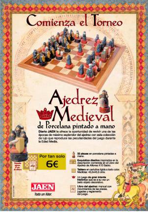 Ajedrez Medieval de Porcelana