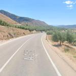 La A-315, en los alrededores de Huesa, donde se ha producido el accidente. / Google Street View.