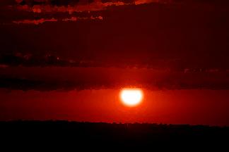 <i>Sol poniente visto desde La Iruela. | Diario JAÉN.</i>