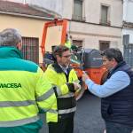 Visita a las obras de mejora del firme de la A-6176. / Junta de Andalucía.