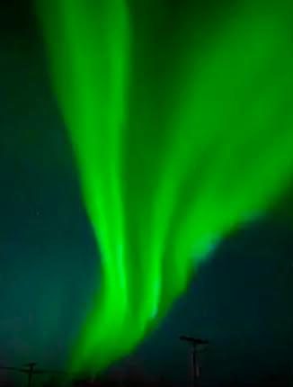 <i>Aurora boreal en el cielo de Alaska. </i>