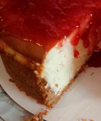 Tarta de queso americana