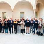 Aplausos al terminó del minuto de silencio celebrado en el Ayuntamiento de Andújar. / F. Gaitán / Diario JAÉN.