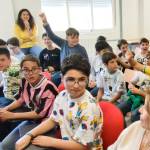 Alumnos del CEIP Nuestra Señora del Rosario de Fuerte del Rey participando en una nueva sesión de Prensa-Escuel¡a. / F. Gaitán / Diario JAÉN.