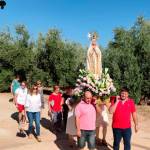 La Virgen de Fátima portada por los anderos en Las Chozas / Diario JAÉN.