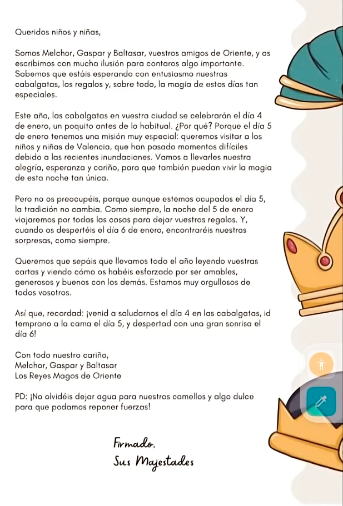 $!Queridos niños de Jaén, los Reyes Magos tienen algo importante que deciros