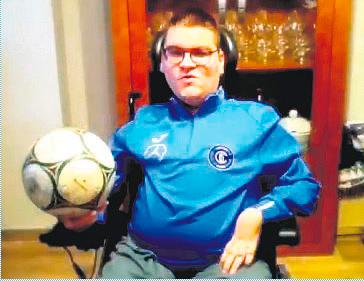 <i> Álex, capitán del Inter Porwerchair, envía un mensaje de apoyo.</i>