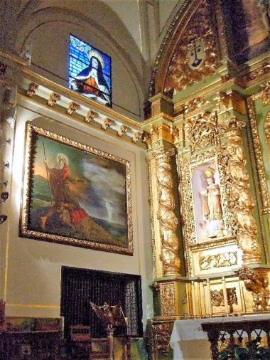 <i>Lateral izquierdo al retablo. Santa Teresa y Moisés. </i>