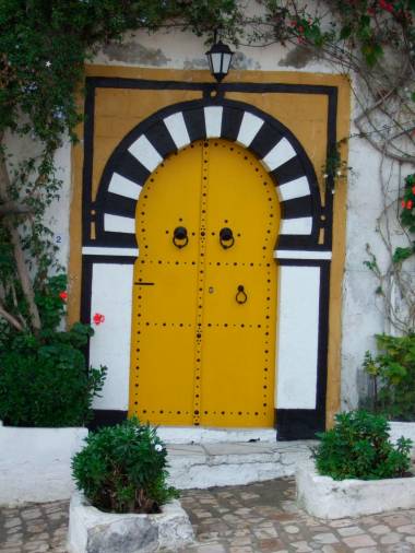 <i>Puerta en SIDI BOU SAID (Túnez).</i>