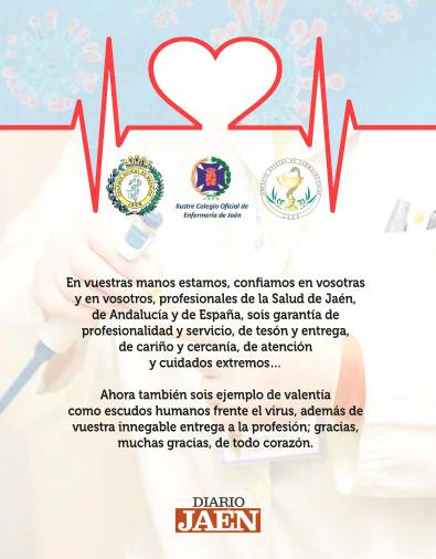 Todas las felicitaciones al trabajo de Diario JAÉN y los aplausos públicos a los valientes de la sociedad