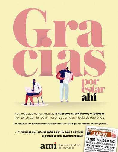 Todas las felicitaciones al trabajo de Diario JAÉN y los aplausos públicos a los valientes de la sociedad