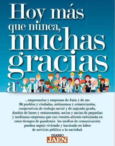 Todas las felicitaciones al trabajo de Diario JAÉN y los aplausos públicos a los valientes de la sociedad