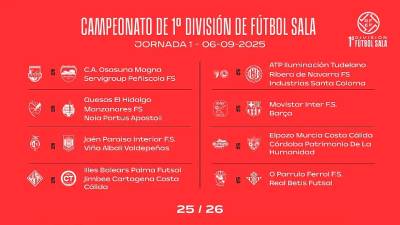 Estos son los partidos de la primera jornada de la Primera División.