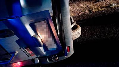 Estado en el que quedó el vehículo implicado en el accidente. / Diario JAÉN