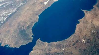 Estrecho de Gibraltar y Mar de Alborán. / NASA / Europa Press.