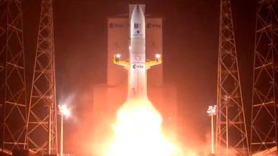 Despegue del Ariane 6 con dos satélites Galileo a bordo. / Agencia Espacial Europea.