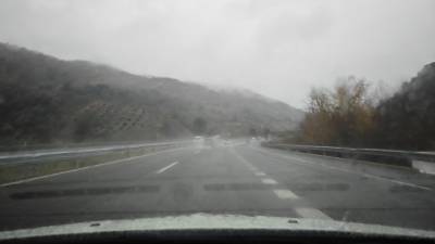 Carretera A44, entre Campillo de Arenas y Carchelejo. / Diario JAÉN.