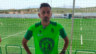 El técnico del Real Jaén, Manuel Herrero. 