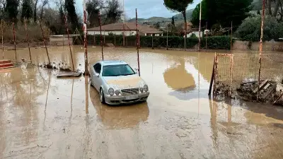 Imagen del Puente de la Sierra anegado por las inundaciones del pasado mes de febrero. / Álvaro Guzguti / Diario JAÉN.
