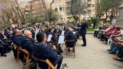 La Banda Municipal de Música de Jaén, durante su concierto en honor al Día Internacional de la Mujer. / Ayuntamiento de Jaén.