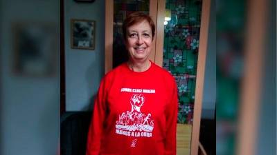 Fotografía de la responsable de Difusión diocesana de Jaén y responsable de la presentación literaria, Maru Megina.