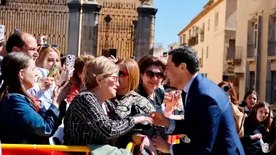 Juanma Moreno, durante su última visita a Jaén. / J. Moyano.