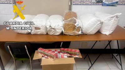 Tabaco intervenido en Andújar. / Guardia Civil. 