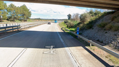 A-4, punto kilométrico 280 dirección Madrid, a la altura de Guarromán, lugar donde se ha producido el accidente. / Google Maps.