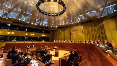 Una vista ante el Tribunal de Justicia de la Unión Europea, en la Gran Sala, en una imagen de archivo. / Tribunal de Justicia de la Unión Europea.
