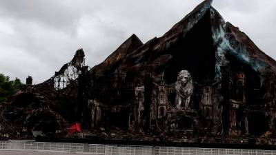 El escenario principal del Tomorrowland, tras el incendio. / GeoTechWar. 
