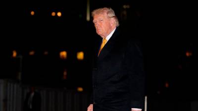 El presidente de Estados Unidos, Donald Trump, a su llegada a la Casa Blanca.