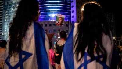 Protestas contra el Gobierno de Netanyahu para forzar un acuerdo con Hamas que finalice la guerra en Gaza y permite la liberación de los rehenes. / Europa Press. 