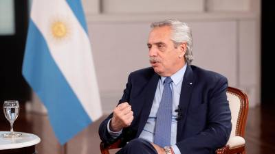 Alberto Fernández, en una imagen de archivo. / Martin Zabala / Contacto / Europa Press.