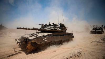 Un tanque israelí en la frontera con la Franja de Gaza. Archivo. / Saeed Qaq / Europa Press. 