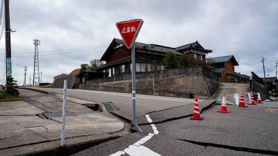 Imagen de archivo de los daños causados por un terremoto en una carretera de Japón. / Zhang Xiaoyu / Europa Press.