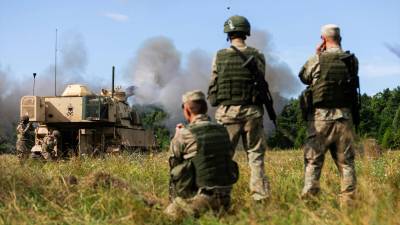 Ejercicios militares de Ucrania en Estonia el pasado mes de julio. / US Army / Contacto / Europa Press.
