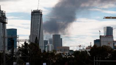 La ciudad israelí de Tel Aviv, tras el imapco de un misil iraní. / Chen Junqing / Xinhua News / Europa Press.