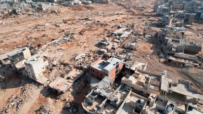 Derna, la ciudad arrasada en la que se derrumbó un pantano. / Hamza Turkia / Xinhua News / Contactophoto / Europa Press.