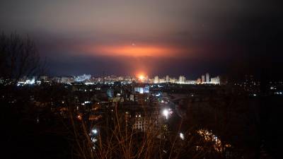 Ataque nocturno de Rusia contra Kiev a 27 de diciembre de 2025. / Cedar Barnes / Europa Press.