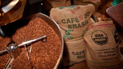  Granos de café arábica tostados y preparados para la exportación en una finca de la región de Alta Mogiana, en Brasil. Archivo. / Europa Press.