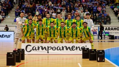 Alineación ante el Manzanares FS. / Manzanares FS.