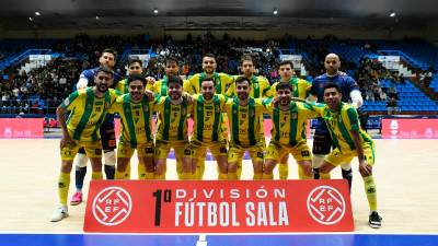 Formación del Jaén Paraíso Interior para el partido contra el equipo ferrolano. / Oparrulo.