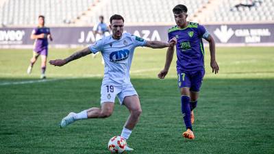 Agus Alonso, en el partido ante el Atlético Malagueño. / Real Jaén / Miranda López. 