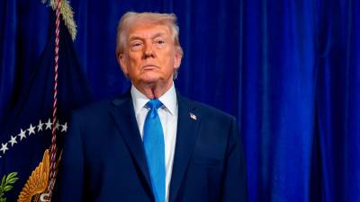 Imagen de archivo del presidente de Estados Unidos, Donald Trump, en una rueda de prensa en Florida. / Nicole Combea / Europa Press.