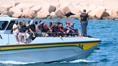 Un barco de migrantes llega a Lampedusa. / Ciro Fusco / Archivo Europa Press.