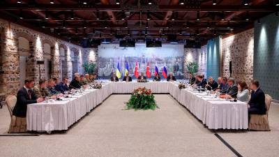 Reunion entre Rusia y Ucrania en Estambul (Turquía). / Liu Lei / Contacto / Europa Press.